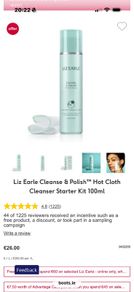 liz Earle cleanse & polish hot cloth cleanser