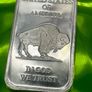 1oz Fine 999 Silver Bullion Indian/Buffalo Bar. Image 2