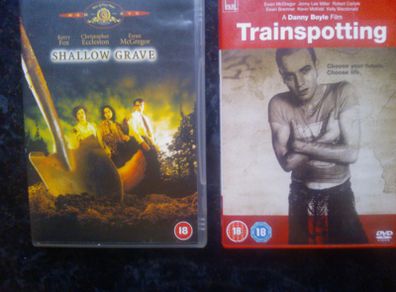 Trainspotting and Shallow Grave DVD's Ewan Mcgregor Danny Boyle