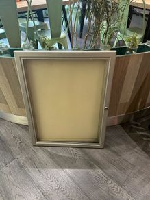 Wall-mounted outdoor menu displa