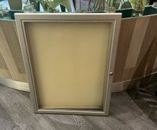 Wall-mounted outdoor menu displa
