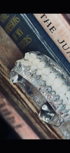 1 Full Set of Resin Teeth Soldered Oddity Curiosity Bangle