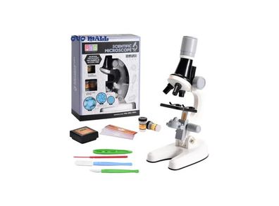 Microscope Biology Lab LED 1200x School Science Experiment Kit Education Scientific Toys Gifts For Kids Scientist