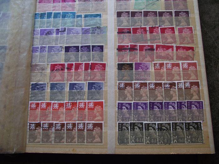 A mixed collection of used stamps, presented in the stock book #3