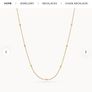 18k Gold plated stainless steel necklace Image 2