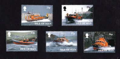 1999 Isle of Man 175th Anniversary of Royal National Lifeboat Institution (RNLI) Commemorative Stamps Mint Never Hinged (MNH)