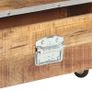 Book Cabinet 56x28x163 cm Solid Rough Mango Wood Image 4