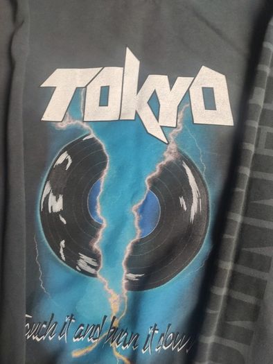 Bershka Tokyo Graphic Rock Sweatshirt Jumper Size L