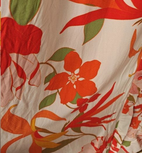 F&F floral midi shirt dress with a waist tie