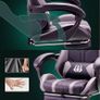 Gaming Chair with Footrest & Lumbar Support,Reclining Swivel Chair,Ergonomic Gaming Chair for Adults, High-Back Racing Style,Adjustable Height with Headrest Pillow Image 9