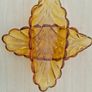 Art deco style two amber serving trays Image 5