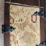 Vintage Style Wooden Map Chest Storage Trunk  Great Condition Image 8