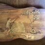 Vintage Indian Wooden inlaid marquetry wall art plaque Image 4