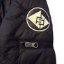 Women's black quilted short bomber jacket Image 8