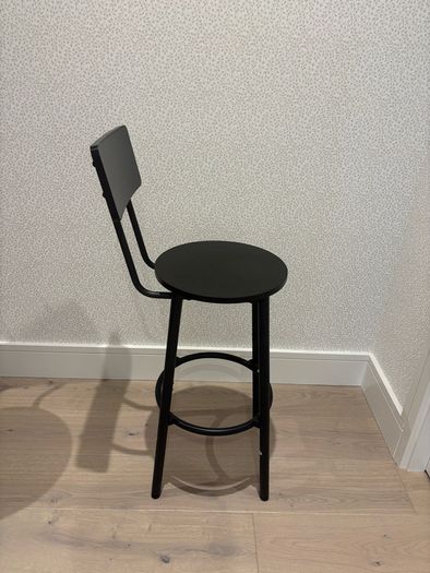 2 Black Bar Stools
