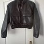 Zara size M faux leather jacket Image 2