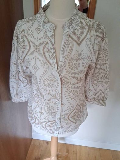 Beautiful New Smashed Lemon Embroidery Anglaise Top Size 10
