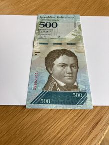 Banknote of Venezuela 500 Bolivares