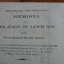 1802 BOOK KING LOUIS XVl ,Historical and Political Memoirs of the Reign of Lewis XVl,Marie Antoinette,foldout tables,the Monarchy,The Crown Image 5