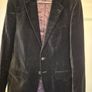 Mens black velvet jacket Image 5