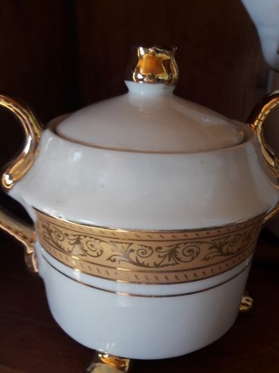 vintage ashford footed coffee set