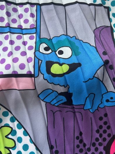Sesame Street cartoon print skirt