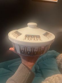 Vintage retro casserole dish pottery ceramics