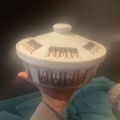Vintage retro casserole dish pottery ceramics