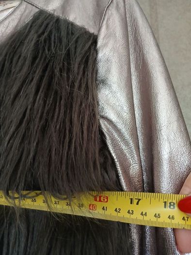 Urbancode London coat Genuine leather& faux fur New with tags