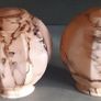 Pair of Bauhaus pink glass lampshade Image 2