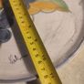 Vintage Himark Celina 10-7/8" Cheese Platter Fully Glazed Terra Cotta Portugal  Or Hinging Plate Image 4