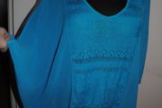 Louise blue oversized top size L/XL UK16/18 EU44/46 Postage included