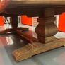 Rustic Solid Wood Trestle Coffee Table Image 5