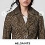NEW - ALLSAINTS lamb leather leopard print coat UK 8 Image 8