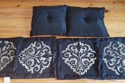 Black and Black  and Gold Cushions