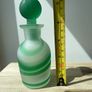 1940s sea green glass perfume bottle Image 5
