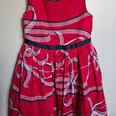 Jasper Conran Girls Red Dress 5 Years