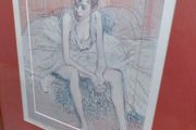 Framed Toulouse Lautrec Dancer Print