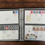 Collection of  74 UK First Day Cover stamps 1987 to 1992 in album plus 5 extra pages and book Image 10