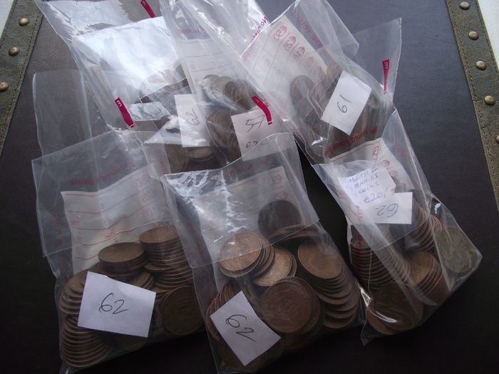 Great Britain. Elizabeth II. 60 coins @Half Penny (1953-1967)