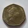 Christmas 50p Gibraltar 1992 fifty pence Santa Claus BUNC low mintage Image 2