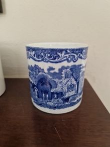 blue & white