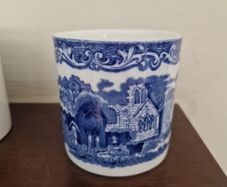 blue & white