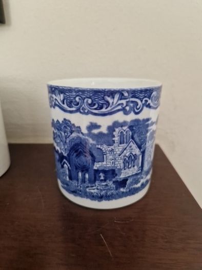 blue & white