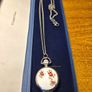 Vintage Locket Watch Pendant with Floral Theme. New Batteries. Image 2