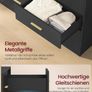 Chest of Drawers Modern Sideboard Storage Cabinet for Living Room Bedroom 6 Drawers Image 4