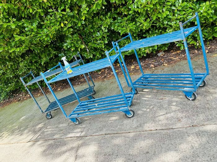 Warehouse And Workshop Steel Trolleys Heavy Duty