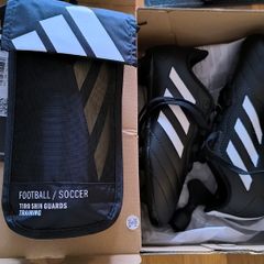 football boots and shin guards kids junior brand new 25e for both