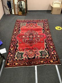 Very Large Antique Persian "Village" Rug.Size:113 ins.x 69 ins.