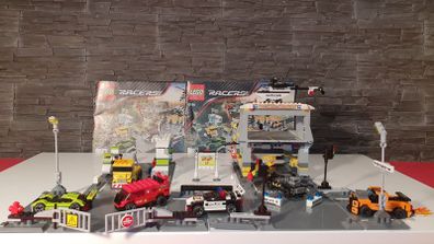 Lego Racers 8186 Steer Extreme Full Set with 6 cars 1 helicopter !